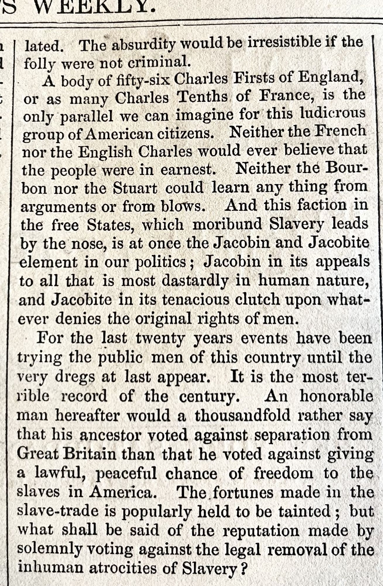 An 1865 CIVIL WAR newspaper US CONGRESS PASSES 13TH AMENDMENT ...