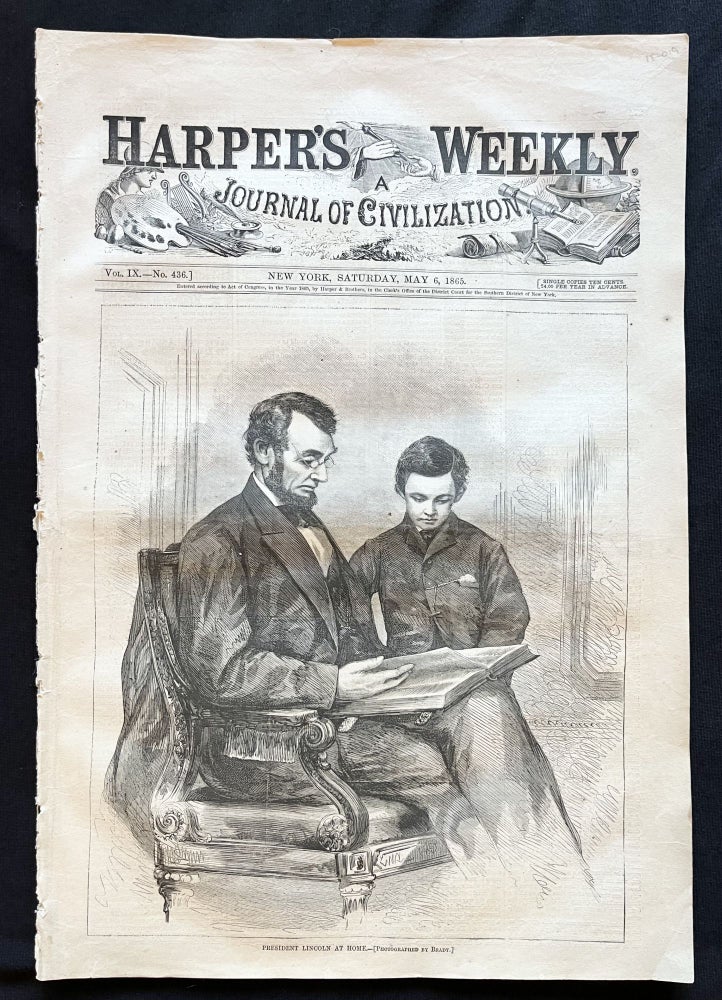 Item #17404 An Original 1865 Illustrated Newspaper ASSASSINATION of ABRAHAM LINCOLN by JOHN WILKES BOOTH