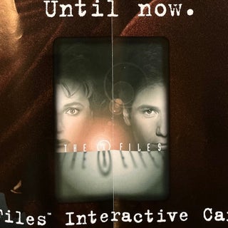 1996 Promotional Poster for The X-Files Interactive Card Game