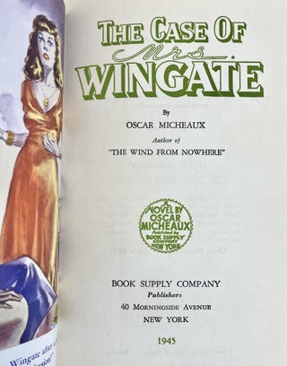 Item #17459 The Case of Mrs. Wingate. Oscar Micheaux