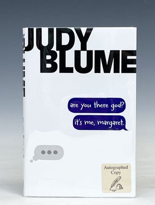 Item #17541 Are You There God? It's Me Margaret. Judy Blume, Signed