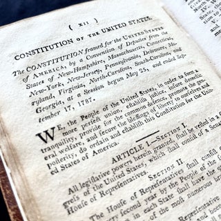 Item #17573 The Constitutions of the United States, According to the Latest Amendments, to Which...