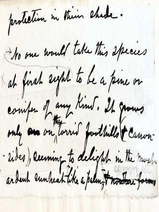 The Writings of John Muir (Manuscript Edition. John Muir, With Handwritten Leaf.