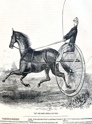 1853 Newspaper POSTER VIEWS of BALTIMORE, Maryland Before the Civil War