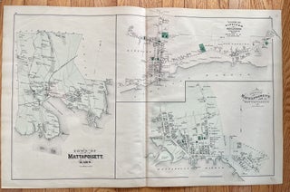 1879 Hand-Colored Street Map of MATTAPOISETT, Sippican & Old Landing in PLYMOUTH COUNTY, Massachusetts