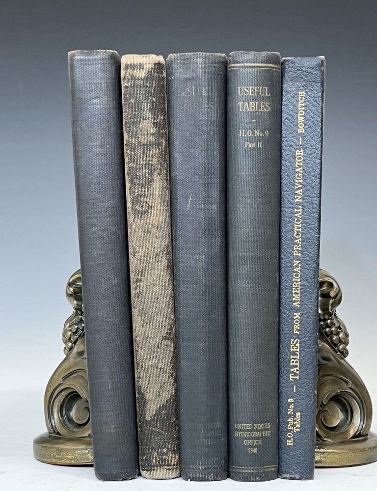 Item #18019 Five Volume Set of Nathaniel Bowditch's Useful Tables from the American Practical Navigator: 1931-1958. Nathaniel Bowditch.