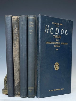 Five Volume Set of Nathaniel Bowditch's Useful Tables from the American Practical Navigator: 1931-1958