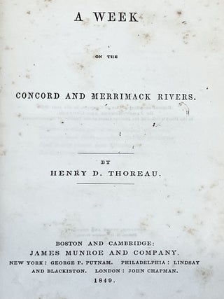 A Week on the Concord and Merrimack Rivers