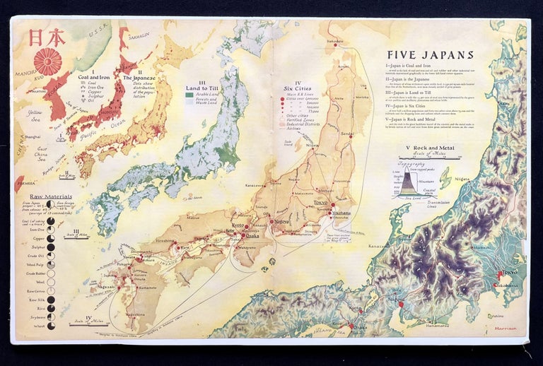 Five Japans - A 1936 Pictorial map of the Japanese Empire Shortly Five Japans - A 1936 Pictorial map of the Japanese Empire Shortly