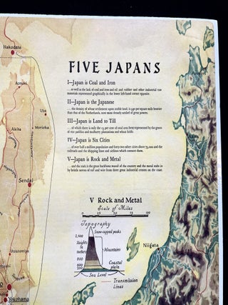 Five Japans - A 1936 Pictorial map of the Japanese Empire Shortly Before the Outbreak of WW II