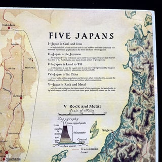 Five Japans - A 1936 Pictorial map of the Japanese Empire Shortly Before the Outbreak of WW II