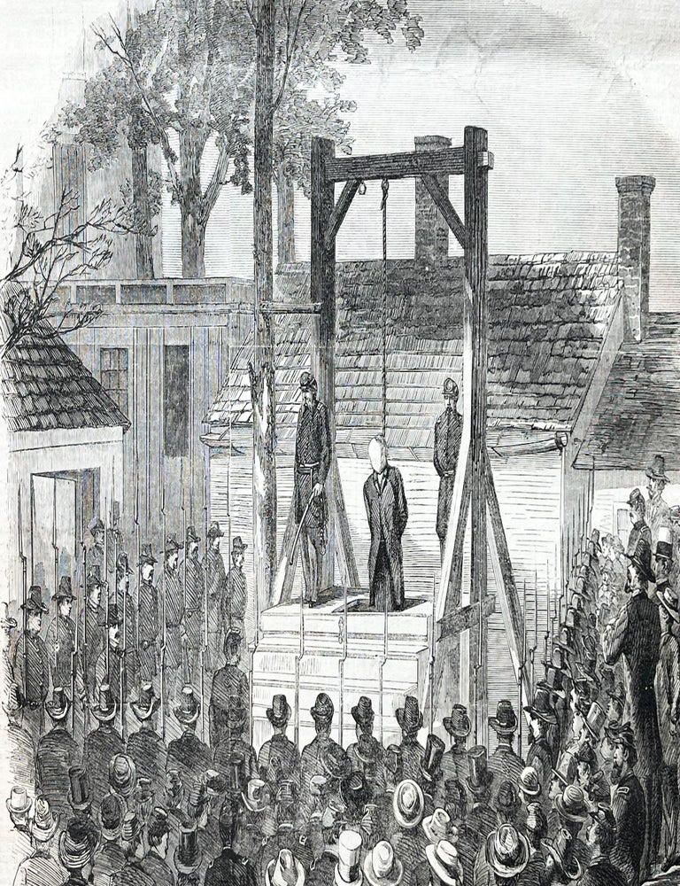 Item #18209 Confederate Guerilla Fighter Champ Ferguson Executed by Hanging - 2 1865 Civil War Newspapers