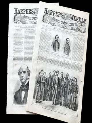Confederate Guerilla Fighter Champ Ferguson Executed by Hanging - 2 1865 Civil War Newspapers