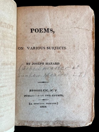 Poems on Various Subjects