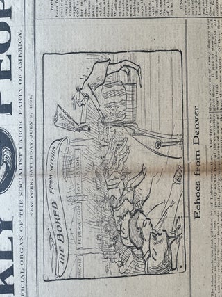1921 Bound Volume 'The Weekly People' NY Socialist newspaper - Aftermath of WW I, Russian Revolution