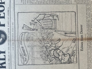 1921 Bound Volume 'The Weekly People' NY Socialist newspaper - Aftermath of WW I, Russian Revolution