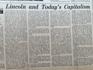 1964 Bound Volume 'The Weekly People' NY Socialist newspaper, Just after Kennedy Assassination