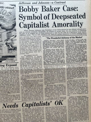1964 Bound Volume 'The Weekly People' NY Socialist newspaper, Just after Kennedy Assassination