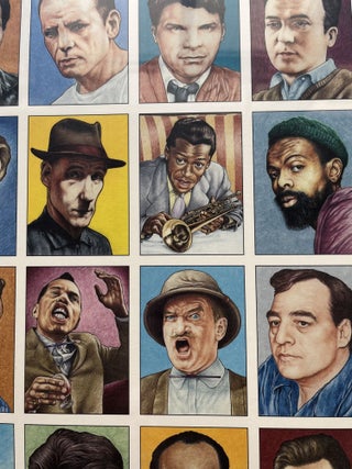 Limited Edition Jesse Crumb and Erica Detlefsen Signed “Beat Characters" Poster