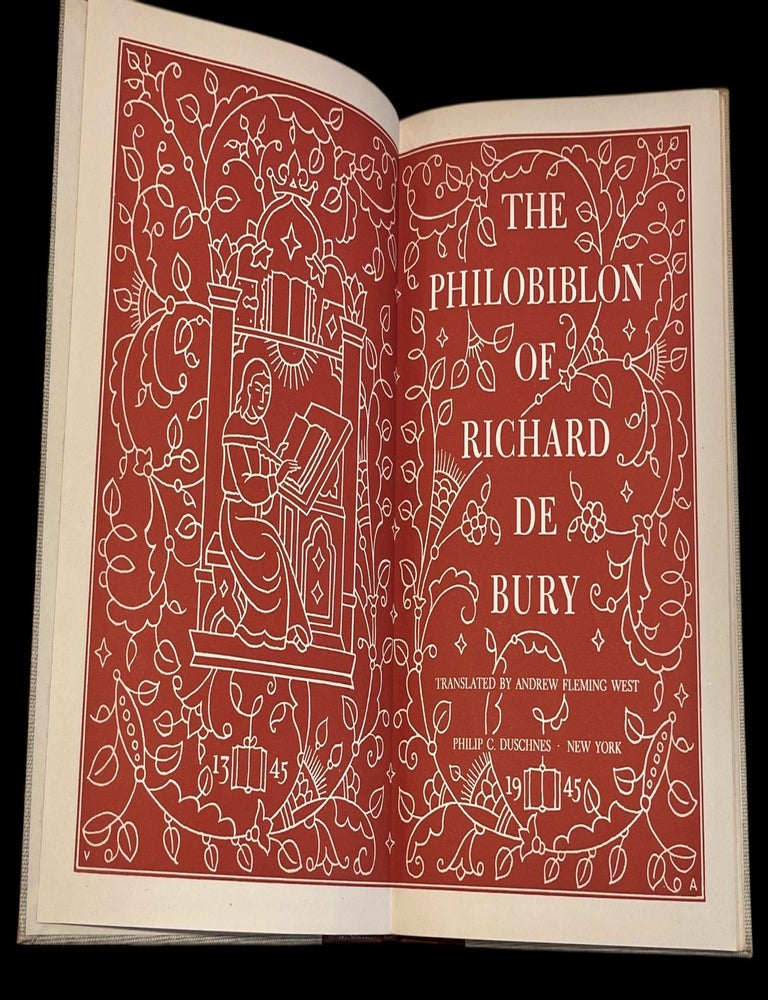 Item #18687 The Philobiblion. Richard De Bury.