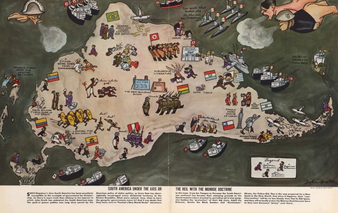 South America Under The Axis or The Heil With the Monroe Doctrine ...