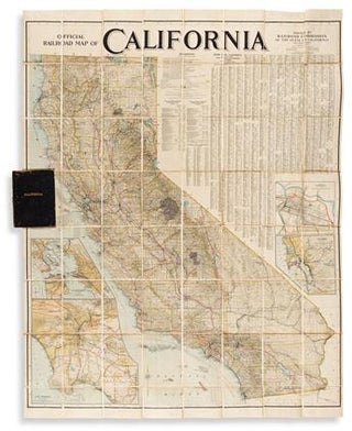 Item #18790 Official Railroad Map of California Issued By Railroad Commission of the State of...