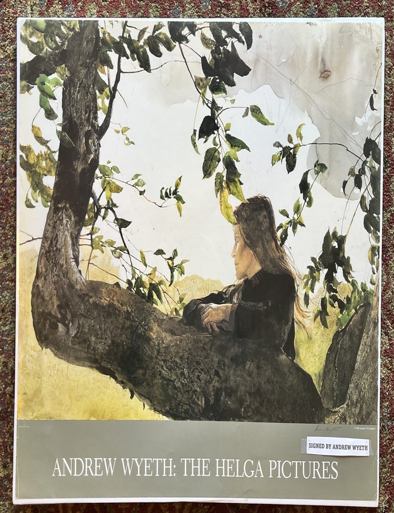 Andrew Wyeth SIGNED Watercolor Helga Pictures Exhibition Poster