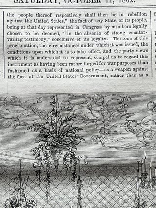 1862 Civil War newspaper ABRAHAM LINCOLN preliminary EMANCIPATION PROCLAMATION