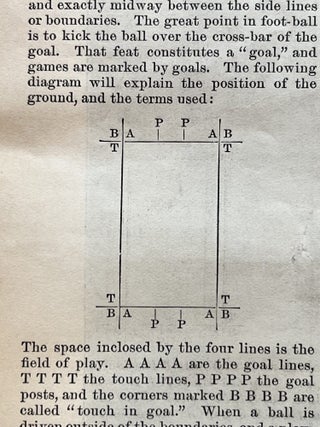 1881 Illustrated Newspaper with a Double-Page, Centerfold Engraving of an Early Football Game with a History of Early Ivy League Football
