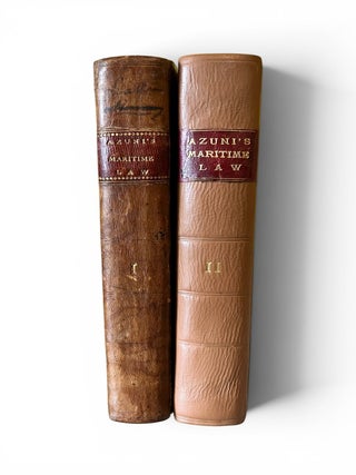Item #19197 The Maritime Law of Europe (Two volumes complete). M. D A. Azuni, Domenico Alberto