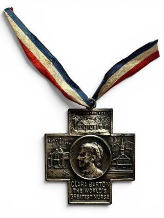 Lot of 13 Vintage WW I to WW II-Era Red Cross Related Items, Including Pins, a Clara Barton...