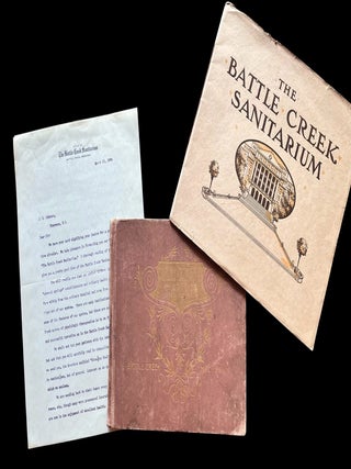 Archive of Three Battle Creek Sanitarium Items from 1897-1908, with Manuscript Notes