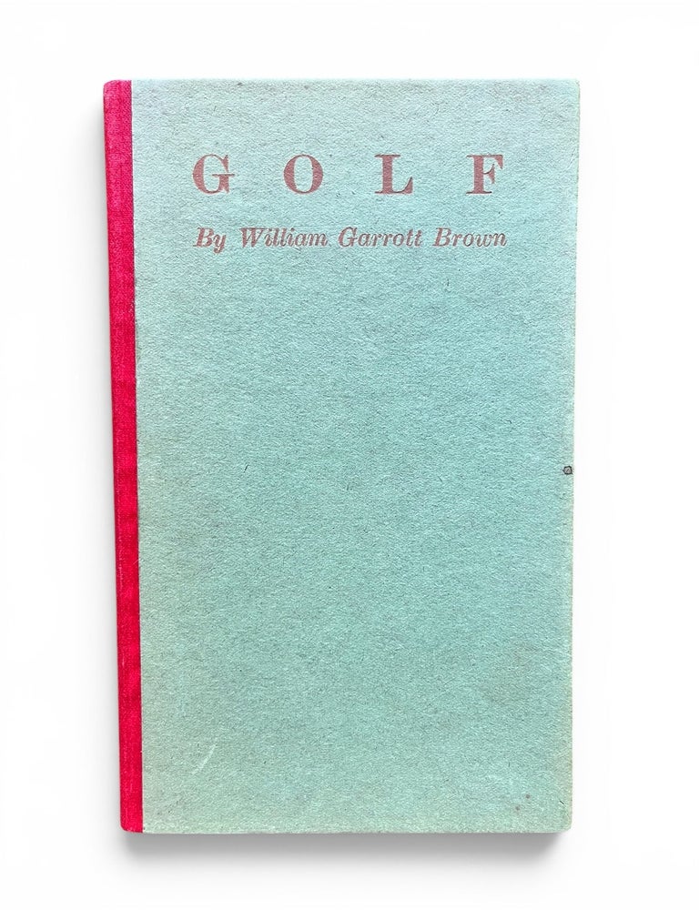 Item #19351 Golf. William Garrott Brown.