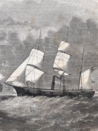 1862 Civil War Newspaper with Front-Page Engraving of Confederate Warship "Sumter",...