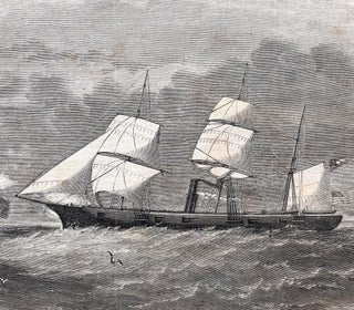 Item #19397 1862 Civil War Newspaper with Front-Page Engraving of Confederate Warship...