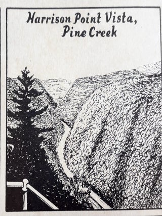 Welcome to Pine Creek: The Grand Canyon of Pennsylvania - 1969 Pictorial Map of the Pine Creek Gorge and Surrounding Region.