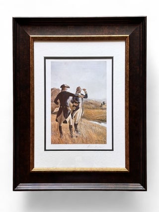 Andrew Wyeth SIGNED print "Washington and Lafayette - He Belonged to America&quot
