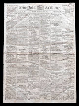 1861 CIVIL WAR newspaper Baltimore Pratt Street Riot with Back Page Map of Washington, DC