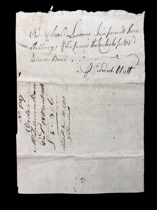 1778 Revolutionary War Connecticut Pay-Table Expense Voucher for Patriot Soldier Hospital Stay
