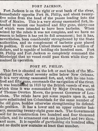 Union Army Captures New Orleans, Louisiana - 1862 Civil War Newspaper, with Front-Page Engraving of Confederate Officer Forcing Slaves to Load Cannon Under Fire from Berdan's Sharp Shooters