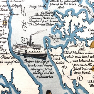 1978 Pictorial Map of the Maryland Eastern Shore: The Chesapeake Bay Country