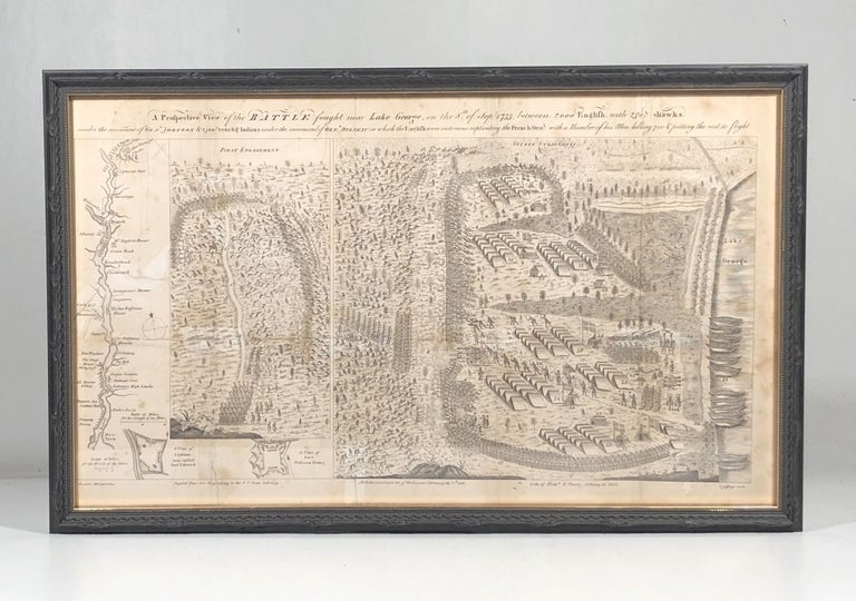 Item #900051 A Prospective View of the Battle Fought Near lake George, on the 8th of Sept. 1755, between 2000 English, with 250 Mohawks. French, Indian War, Battle of Lake George.