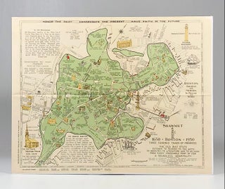 Item #900073 1928 Illustrated Pictorial Map of Boston Massachusetts, published for the Boston...