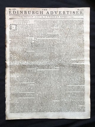 Item #900107 1795 newspaper LOUIS XVIII DECLARES himself KING of FRANCE in FRENCH REVOLUTION,...