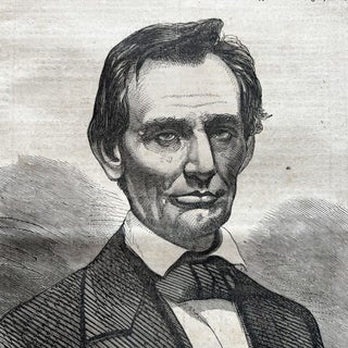 Scarce 1860 Portrait of a Beardless Abraham Lincoln, Republican Candidate for President